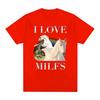 I Love Milfs Funny Horse  Meme 100%cotton men's shirt O-Neck Short Sleeve Harajuku women's summer fashion oversized Tshirt