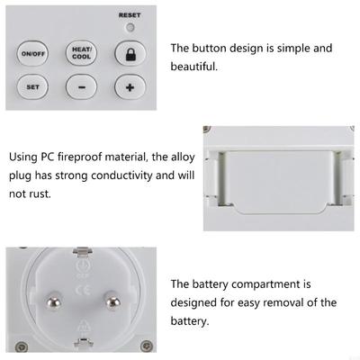 KX4B Programmable Wireless Thermostat Socket Temperature Control