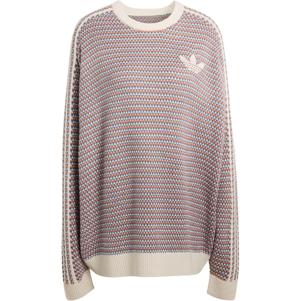 Adidas Originals FW25 Holiday Pack Knit Casual Vacation Style Loose Fit Pullover Long Sleeve Sweater Unisex Sweater KQ6292
