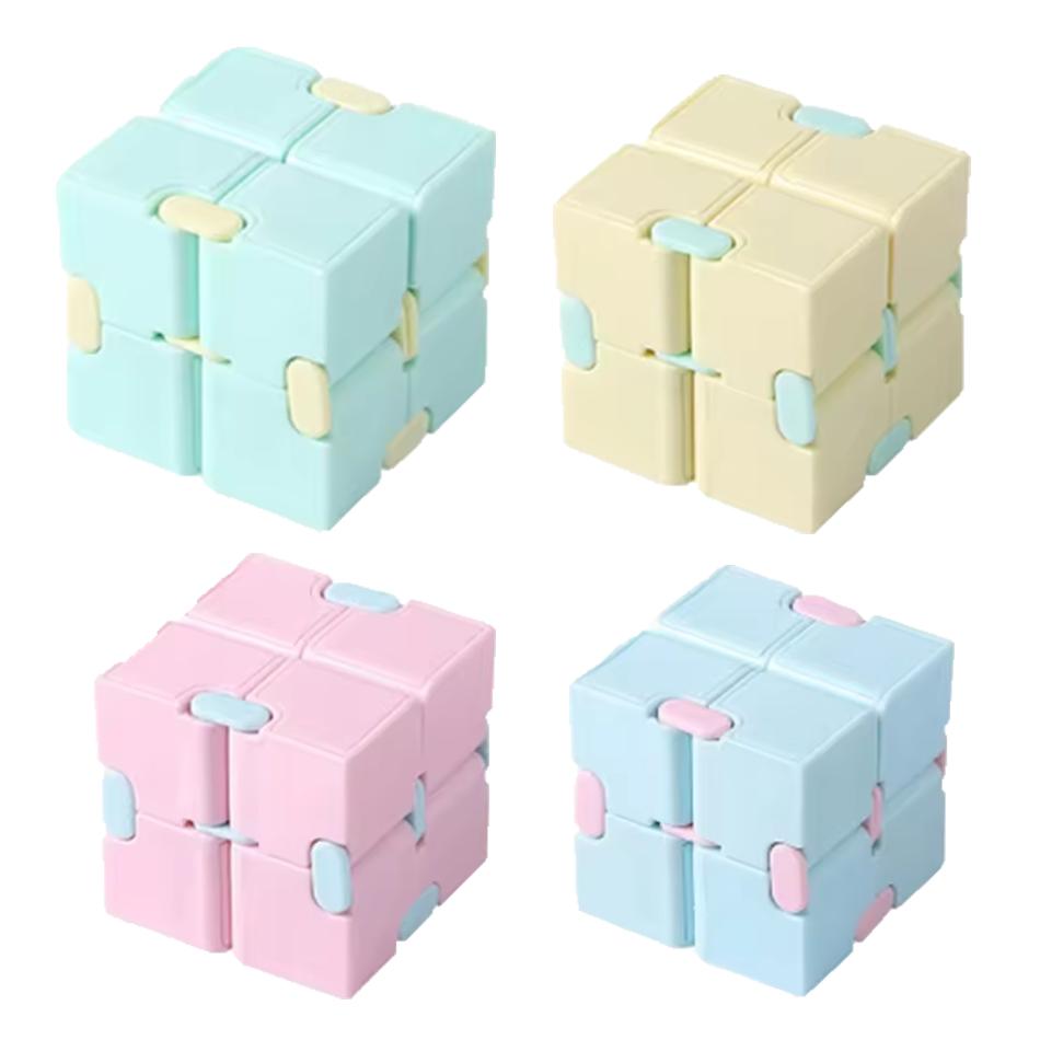 Changeable Magnetic Magic Cube Anti Stress 3D Hand Flip Puzzle Cube Kids Stress Reliever Fidget Toy