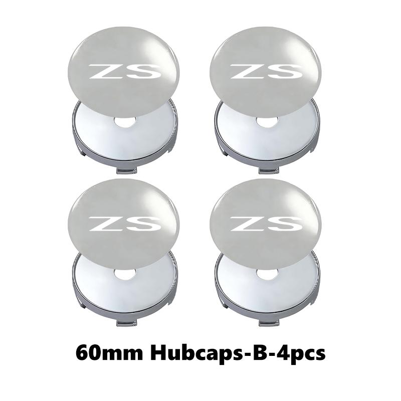 ABBD1 4pcs Car Wheel Hub Protective Cover Universal Anti-Dust Center Cap For MG Cyberster 4 EV ES5 HS ONE GT GS 3 ZS 5 7 6