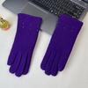 Men's Winter Touchscreen Leather Gloves - Fleece Lined, Thick, Warm, Windproof, Non-Slip for Outdoor Cycling