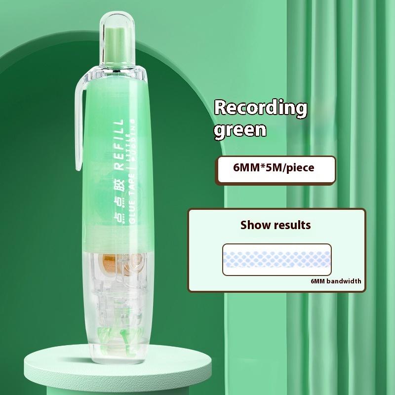 360° Rotatable Dots Glue Roller Double Sided Tape Pen 5M Refillable Adhesive For Scrapbooking Diy Crafts School Office Supplies