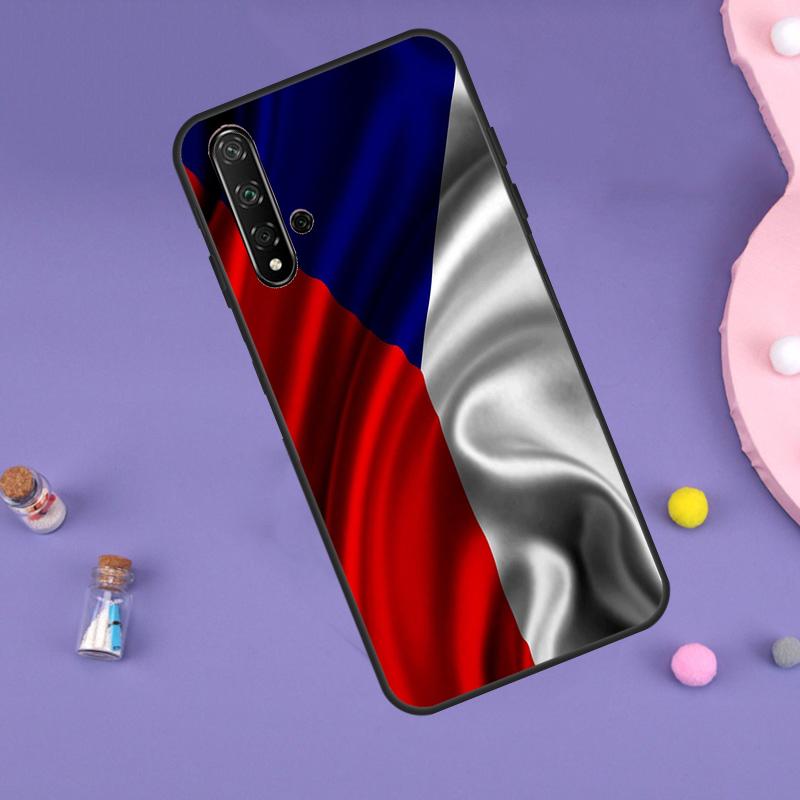 Czech Republic Czech Flag For Huawei Nova Y61 Y60 Y70 Y72 Y73 Y90 Y91 9 10 SE 7i 8i 11i 12i P30 P40 Lite P60 Pro Case