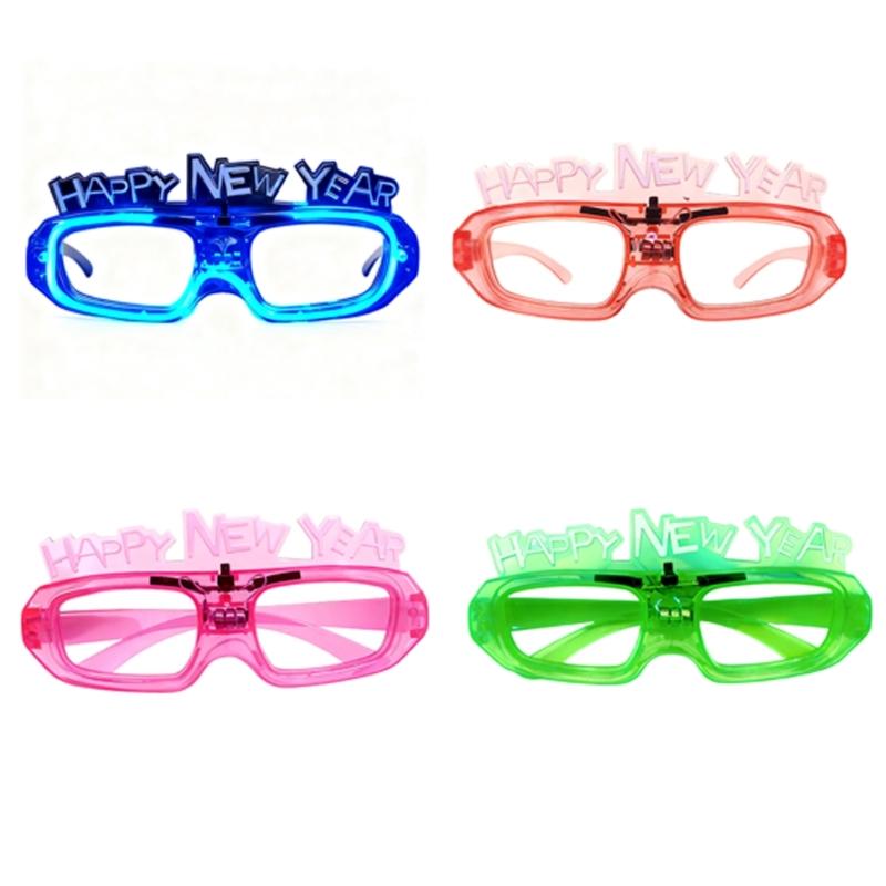 Multi Color Glowing Plastic Glasses With Replaceable Battery Easy to Operate Perfect For Dance Parties Celebrations