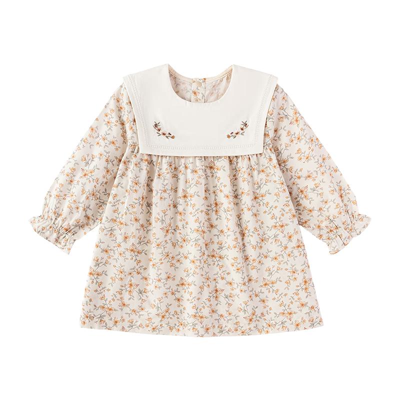 Babylove Girls  Sweet Floral Cotton Dress 110