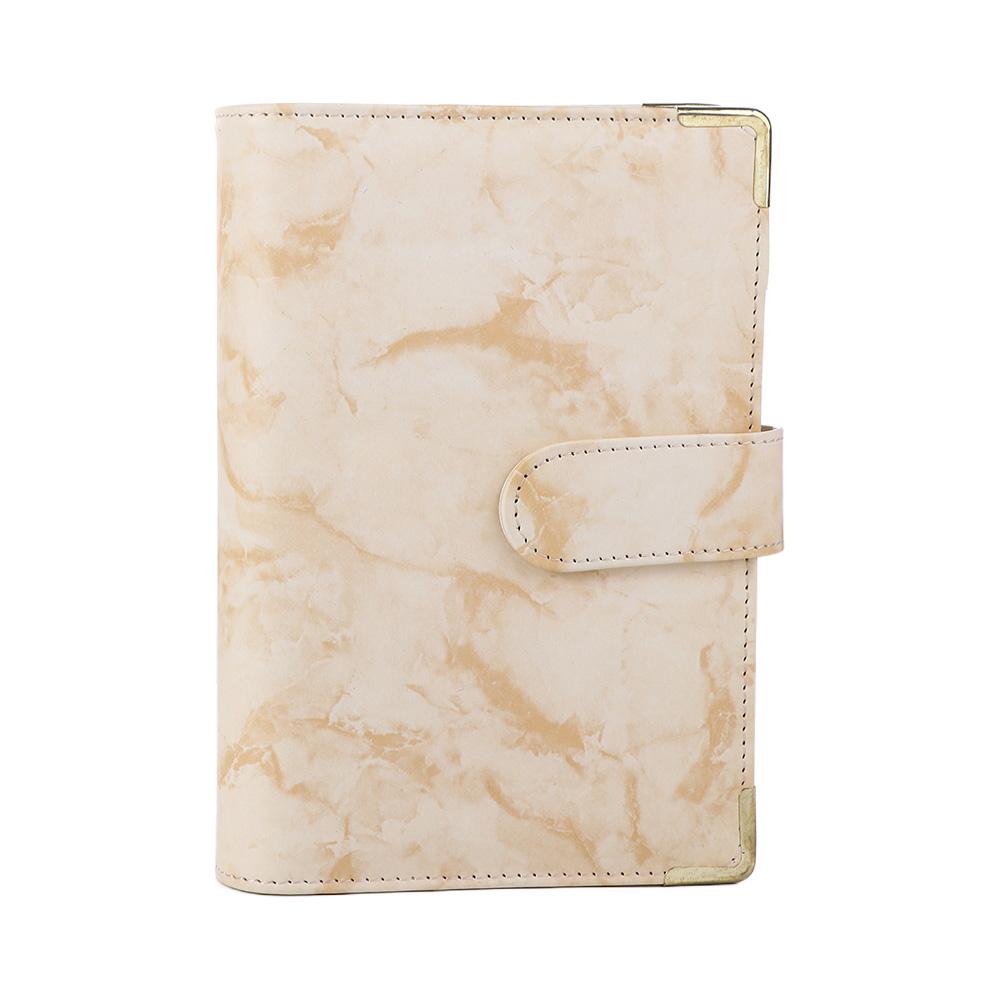 A6 Notebook Zipper Envelope Marble Budget Binder Marble Notebook Notebook Binder 6 Ring Binder