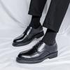 Fashion 2025 New Lace-Up Oxfords Shoes Leather Men Wedding Dress Shoes Casual Male Breathable Business Flats All-match Mens Walking Shoe