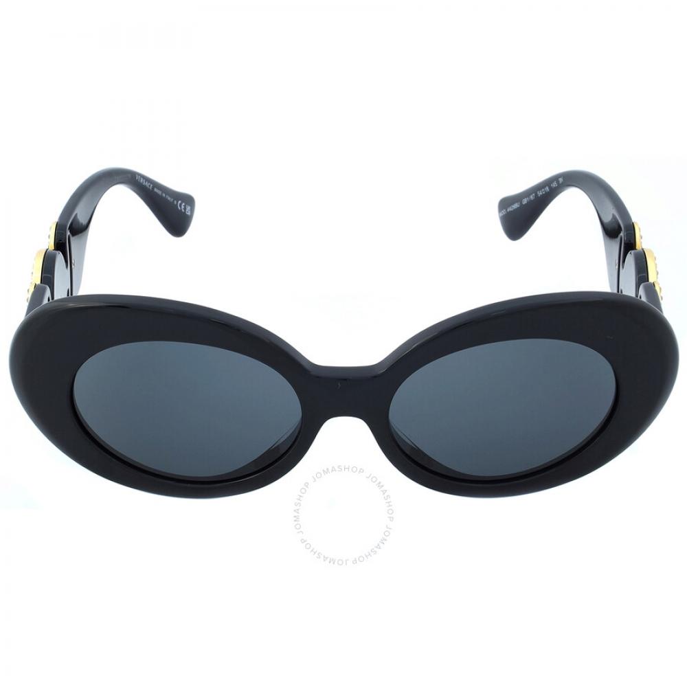 

Versace Dark Gray Oval Ladies Sunglasses Ve4426bu Gb1 87 54