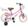 Kinderfahrrad 16 Zoll für Alter 4 6 Hellrosa