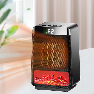 Chauffage de cheminée électrique d'appoint 2 niveaux réglables avec poignée Portable Adaptateur US