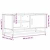 VidaXL Meuble TV chêne sonoma 80x34,5x40 cm bois d'ingénierie et métal, banc TV, meuble hifi, centre de divertissement, 848820