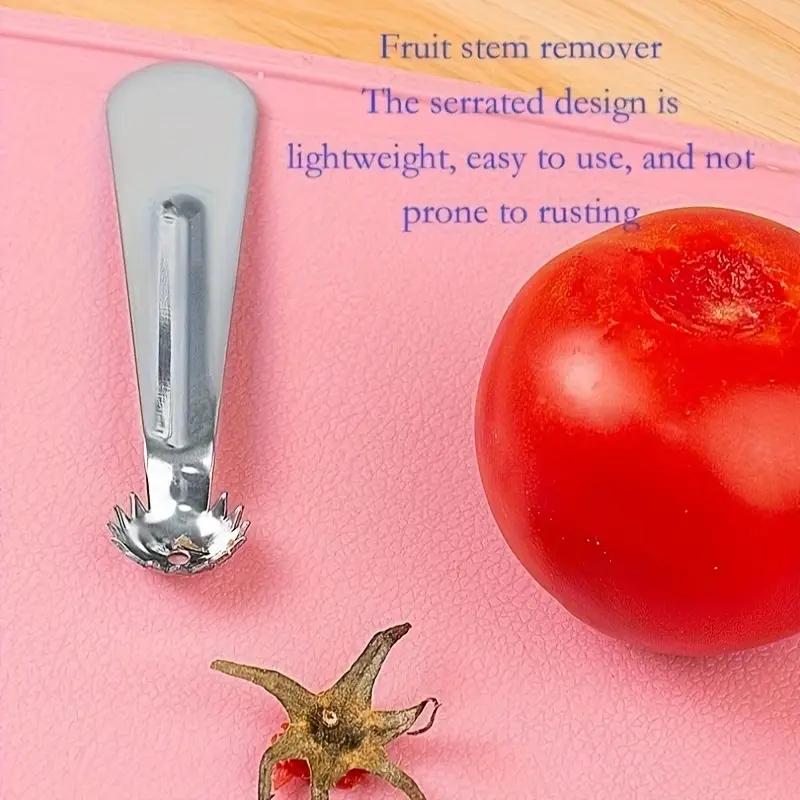 1PCS Stainless Steel Fruit Stem Remover Strawberry Tomato Fruit Stem Remover Pineapple Pineapple Seed Remover