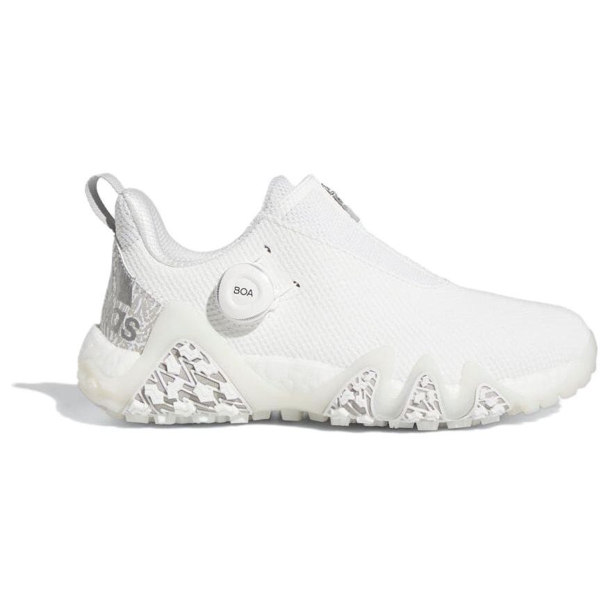 Adidas CodeChaos Versatile Comfortable Minimalist Shock Absorbing Durable Low Top Golf Shoes Women Golf Shoes White Gray GV9423
