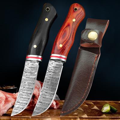 1 PC Gerades Messer Messer Massivholzgriff Messer Multifunktionsmesser Hohe Härte Grillmesser Haushaltsscharfes Obstmesser