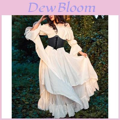 Gothic Style Dress With Polyester Fabric And Ruffled Edges For Dance And Party Events