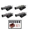 MOC Building Block Characters Creative Accessories Army Transport Bull Horse Jungle Battle Wolf Car Set Mini Brick Boy Toy R045