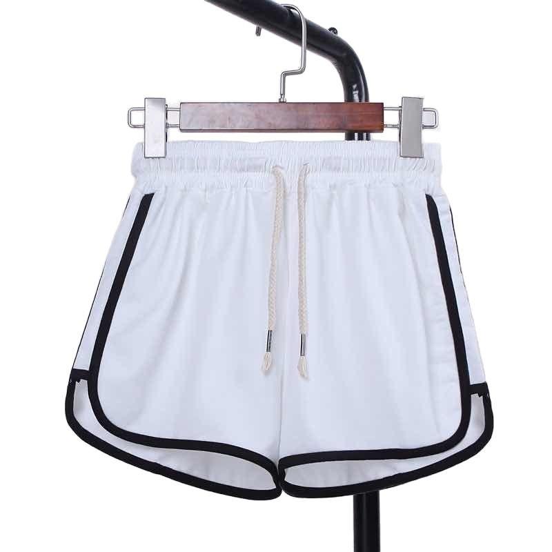Pantaloni scurți sport de trei minute pentru femei, largi, de vară, pentru acasă, versiune coreeană, de purtat casual, cu talie înaltă, subțiri, pantaloni de pijama, se asortează cu orice