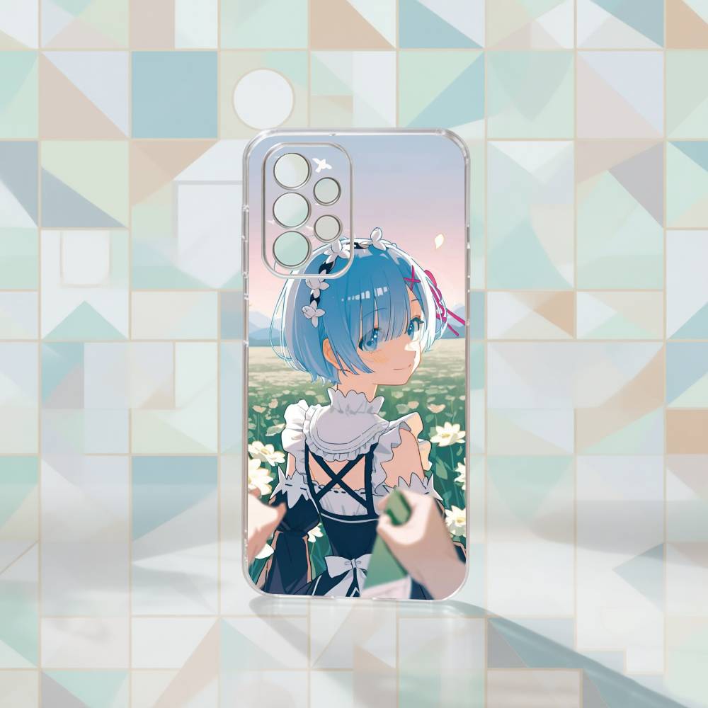 

Rem R-Re Anime Z-Zero Phone Case For Samsung S25,S24,S21,S22,S23,S30,Ultra,S20,Plus,Fe Transparent Cover Samsung S225G