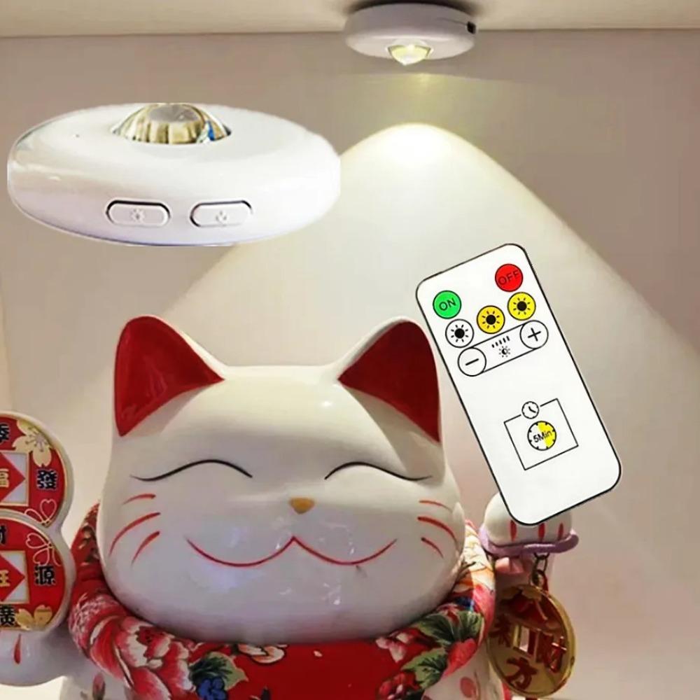 LED Under Cabinet Lamp Remote control Wireless Ultra-Thin Night Light for Kitchen Bedroom Wardrobe USB Rechargeable wall lamp