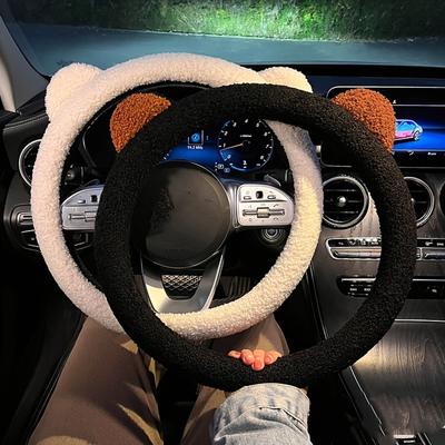 Bären-Plüsch-Lenkradbezug - Verleihen Sie Ihrer Fahrt einen Hauch von Kuschelkomfort!