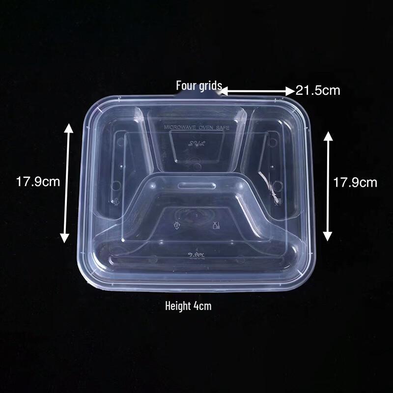 Disposable Plastic Takeout Meal Boxes