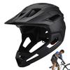 Adult Full Face Bike Helmet Mountain Bike Helmet BMXDirtbike Skateboard With Detachable Chin Guard Safety Head Protection