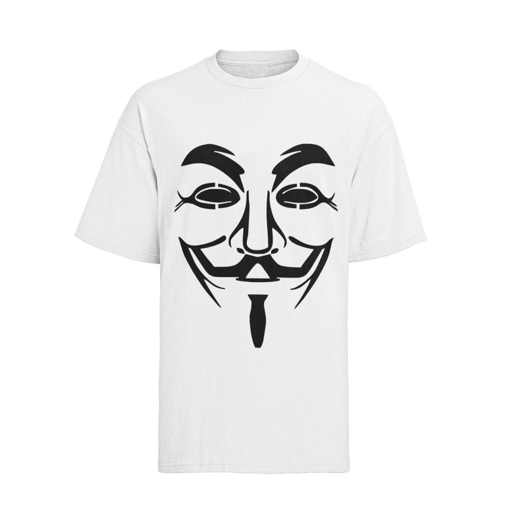 

anarchy mask resistance halloween face womens oversized t shirt S-XXXL XL