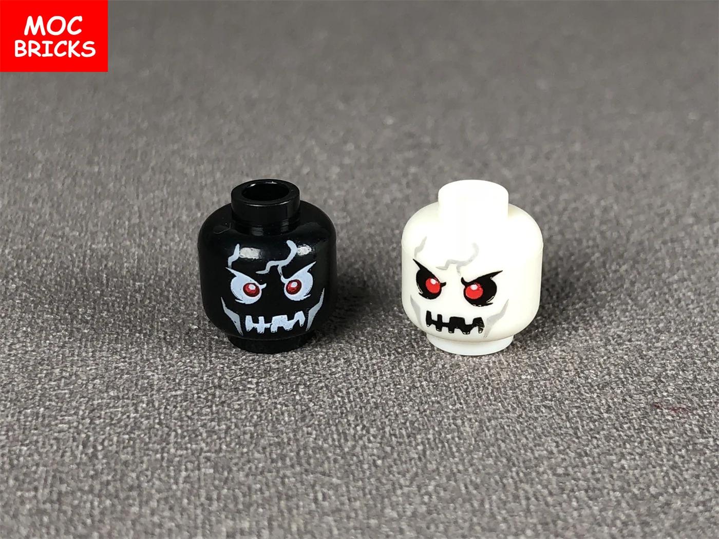 Yiran Toy 10Pcs/Lot Moc Bricks Devil Face Compatible Action Skeleton Figure Learning-Focused Constructing Blocks Children Playthings Presents