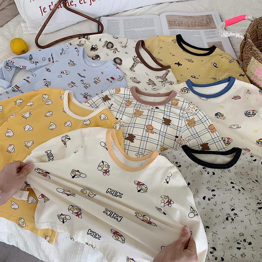 Kinoakiu Kinder Pyjama-Set im koreanischen Stil - Warm, Niedlich, Unisex Schlafbekleidungs-Accessoires