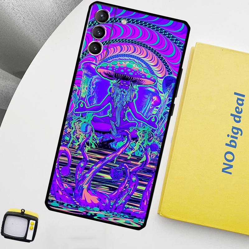 Spiritual Trippy Psychedelic Phone Case For Samsung Galaxy S25 Ultra S20 S21 S22 S23 Plus S9 S10 S25 FE S24 Ultra Cover
