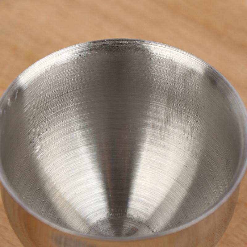 4 Stück Eierbecher Set Praktisch Edelstahl Gekochte Eierbecher Ständer Halter Eierhalter Küche Frühstück Kochwerkzeug