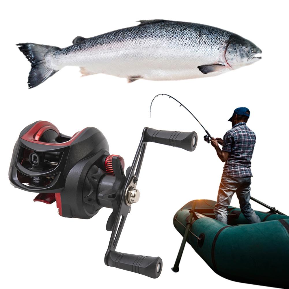 Baitcasting Reel 7.2/1 Gear Ratio Baitcasting Fishing Reel Magnetic Brake System High Speed Fishing Reel Right Left Hand