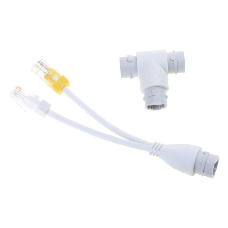 

RJ45 Three-Way Connector POE Splitters Innovative Ethernet Cable Connector for Networks Integrated Wiring 1