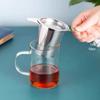 1PC Extra Fine Tea Infuser for Loose Leaf Tea 304 Stainless Steel Tea Strainer Tea Filter with Lid and Heat-Proof Handles