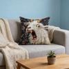 Screaming Goat Soft Pillow Case 18x18 Inch Hilarious Animal Graphic Cushion Cover for Sofa Bedroom Living Room Home Decor