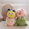 Cross-Border Honey Tea Sauce Plush: Big-Eyed Piggy Bee, Crocodile, Unicorn Stuffed Toy - Creative & Funny.
