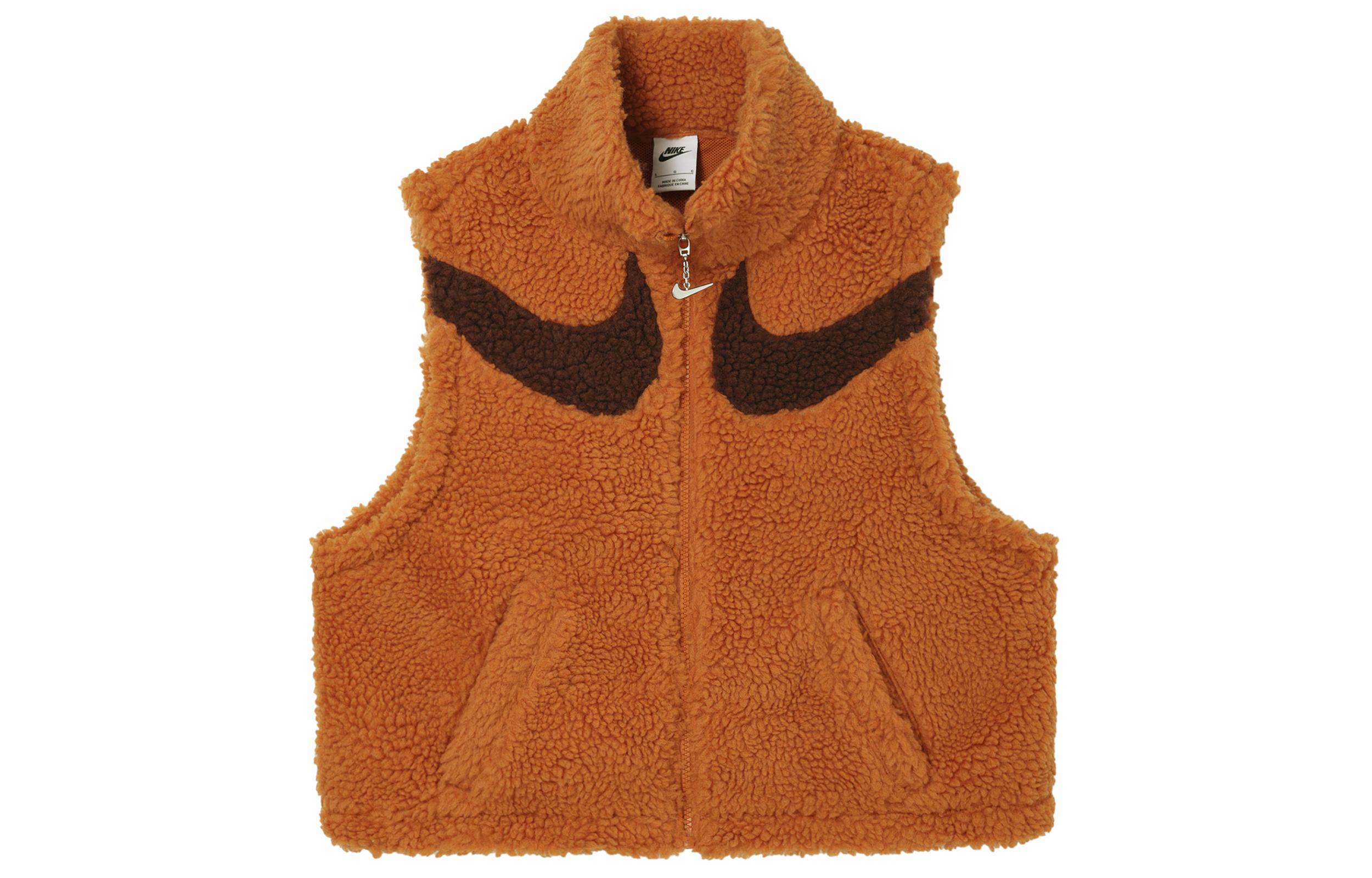 Nike Vests Women s Earth Yellow Stand Collar Moderate Other DH1092-816 L