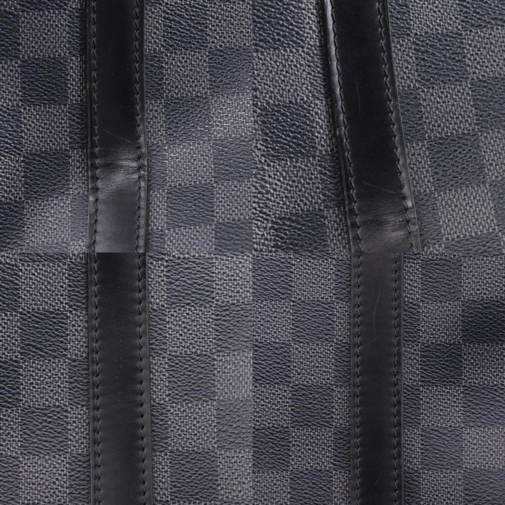 Louis Vuitton Tadao Handbag N51192 2WAYShoulder Tote Bag Black Damier Grafitto Canvas Mens Used