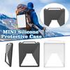 Silicone Mini Protective Case with 2 Carabiner Mini Protective Cover Black/White   ZY-85 Mini