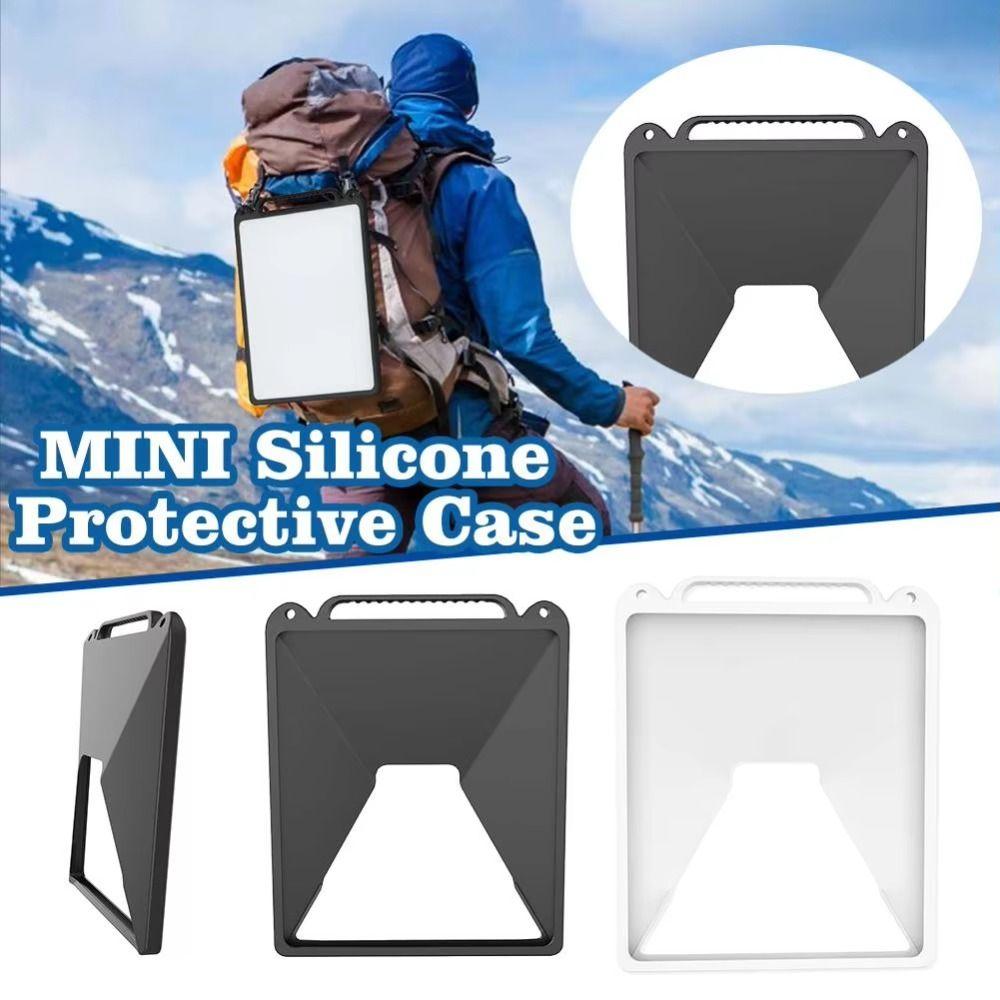 Silicone Mini Protective Case with 2 Carabiner Mini Protective Cover Black/White   ZY-85 Mini