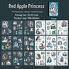 Fairy Tale Retro Scenery Stickers for Children's DIY Journal and Collage