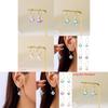 New Summer Shell Pearl Earrings For Women With Electroplated Alloy And Natural Style