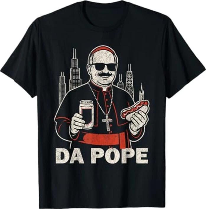 Da Pope From America Chicago Pope Leo XIV Funny Vintage T-Shirt 2XL