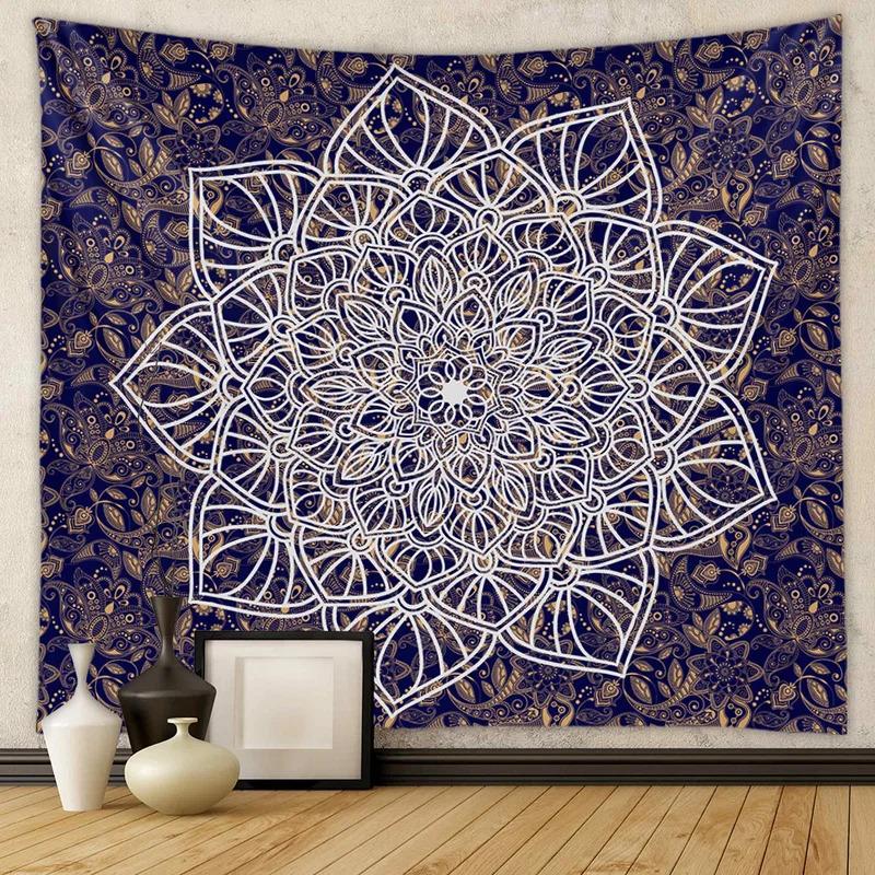VIKAMA Bohemian Mandala Tapestry Wall Hanging Home Decor for Living Room Bedroom Entryway Backdrop