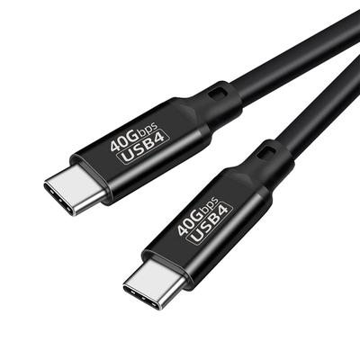 Popolier Thunderbolt 4 USB4 Kompatibel Zertifiziert 240W Ausgang 40Gbps Datentransfer Video Thunderbolt 4 PVC Abwärtskompatibel mit und Laptops 1.5m