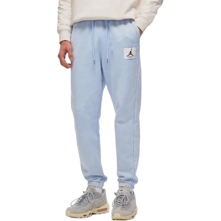 Jordan Flight Knitted Sweatpants Men's Ice Blue Moderate Cuffed Pants DR3089-411