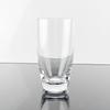 Set of 2 Transparent Glass Drinking Cups