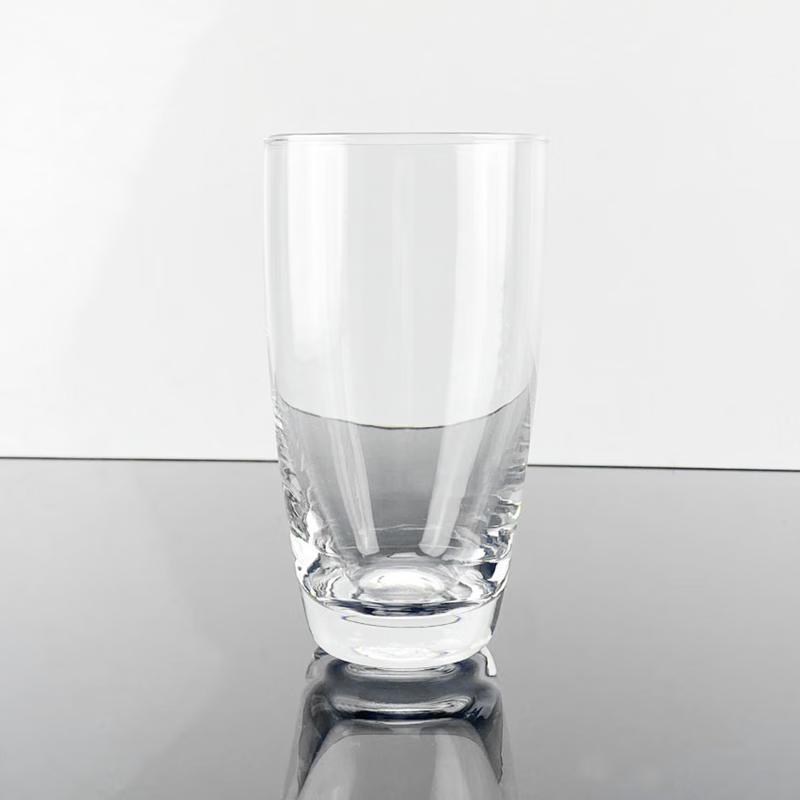 Set of 2 Transparent Glass Drinking Cups