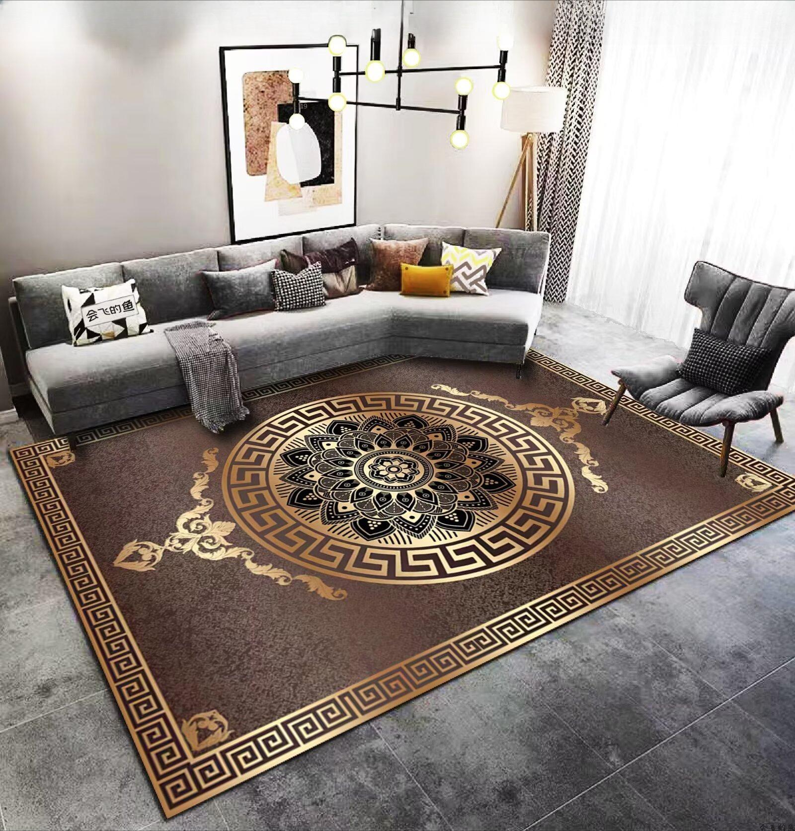 

Modern Nordic Luxury Carpet Large Living Room Rug Non Slip Bedroom Mat Coffee Table Decor Home Rugs 60*90cm